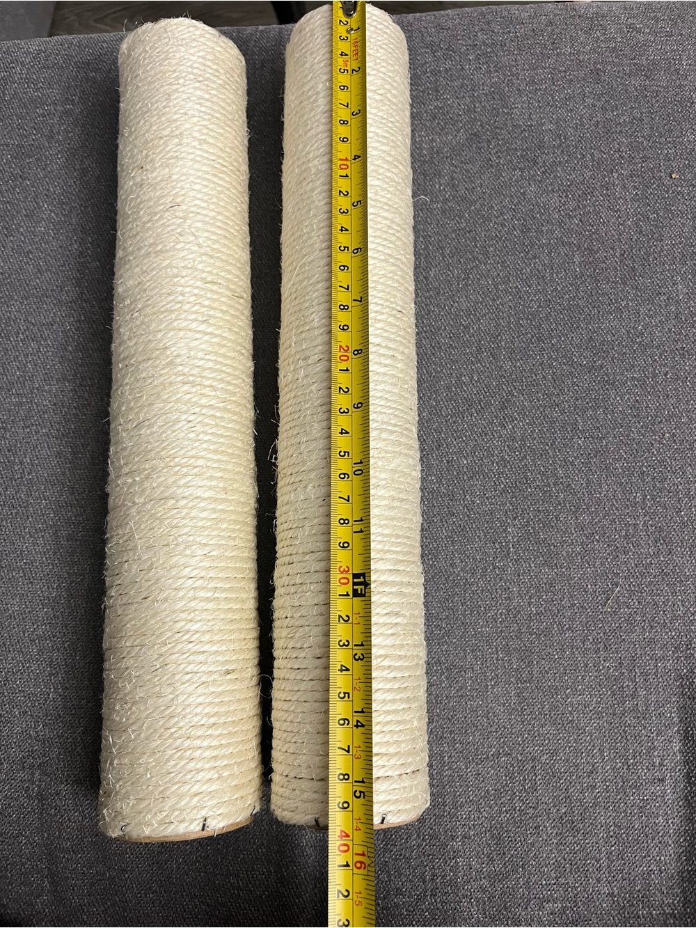 Cream Sisal Cat Scratching Post Replacement Tubes